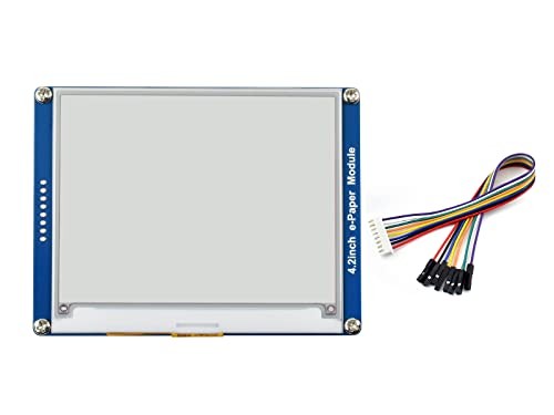 Waveshare 4.2inch E-Ink Display Module Compatible with Raspberry Pi 5/4B/3B/Zero/Zero W/Zero 2W/Pico/Pico W/Pico WH, 400x300 Resolution Three-Color SP thumbnail