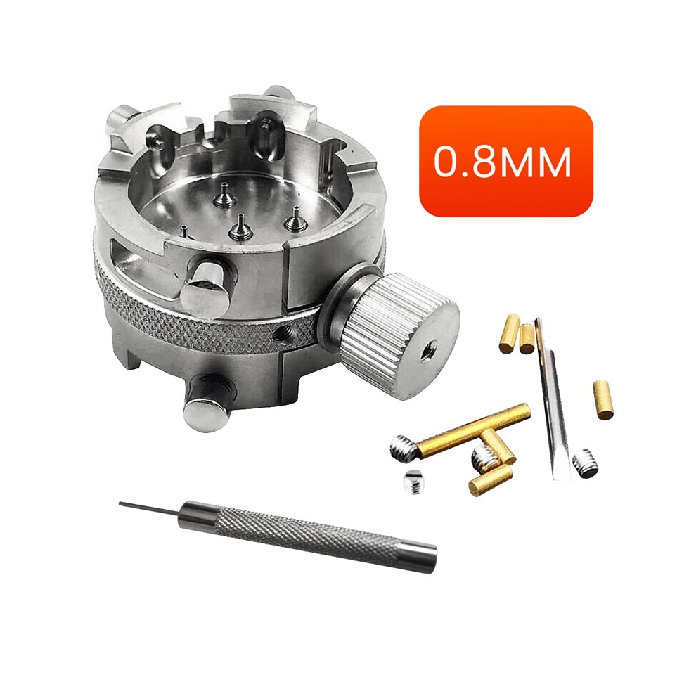 High Quality Watch Movement Holder for ETA 7750 7751 7753 / SW500 13 1/4 Adjusting Screws Repair Tool 0.8MM Punch thumbnail