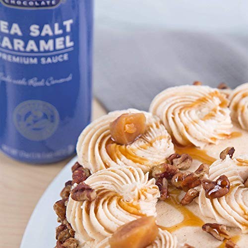 Ghirardelli Sea Salt Caramel, White Chocolate and Caramel Flavored Sauce 16 Oz Bottles (Pack of 3) with Ghirardelli Stamped Barista Spoon thumbnail