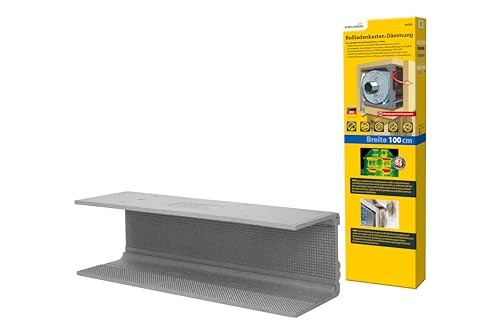 Schellenberg 66285 Roller Shutter Box Insulation, 3 Insulation Panels 100 X 28.5 X 28 Cm / 13 Mm, Simple Plug-in Connection, Heat and Sound Insulation