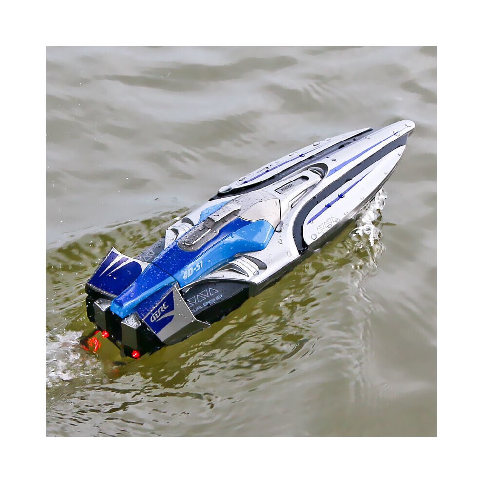 30 KM/H RC High Speed Racing Boat Speedboat Remote Control Ship Water Game Kids Toys Children Gift thumbnail