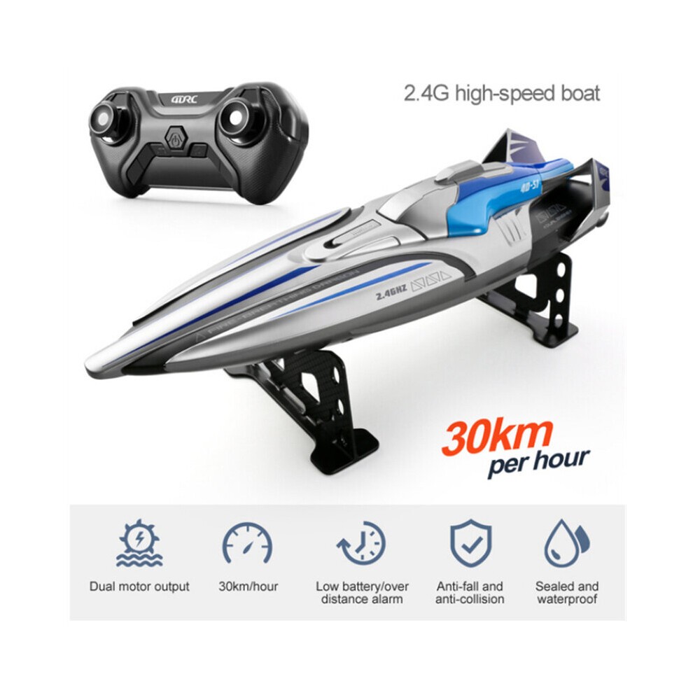 30 KM/H RC High Speed Racing Boat Speedboat Remote Control Ship Water Game Kids Toys Children Gift thumbnail