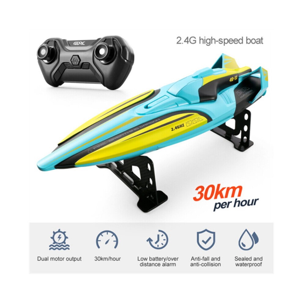 30 KM/H RC High Speed Racing Boat Speedboat Remote Control Ship Water Game Kids Toys Children Gift thumbnail