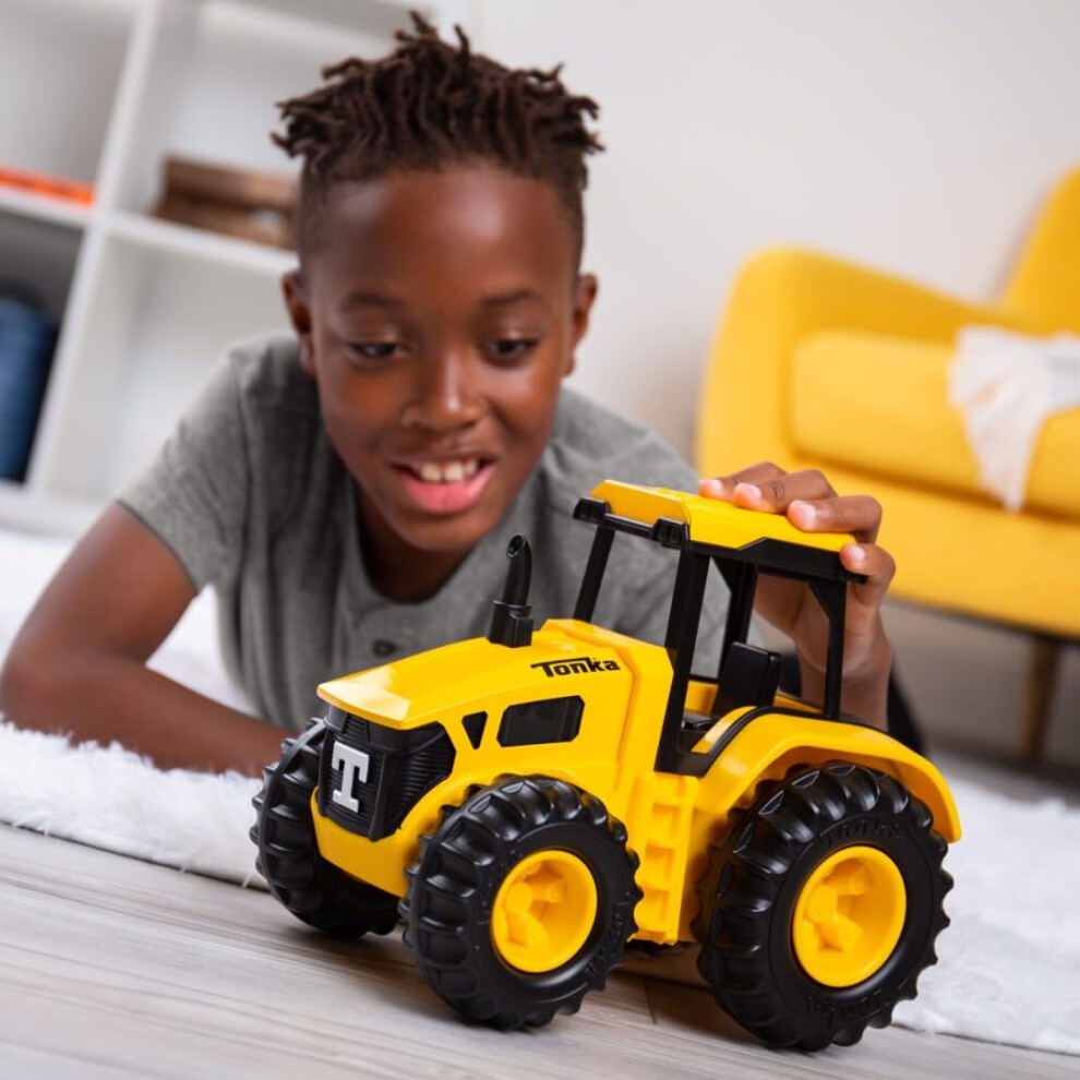 Tonka Steel Classics |Tractor | Farm Tractor Toy, Farm Vehicle Play for Boys Girls, Children & Toddlers, Cold-rolled Steel Durable Tractor Toy | Basic thumbnail