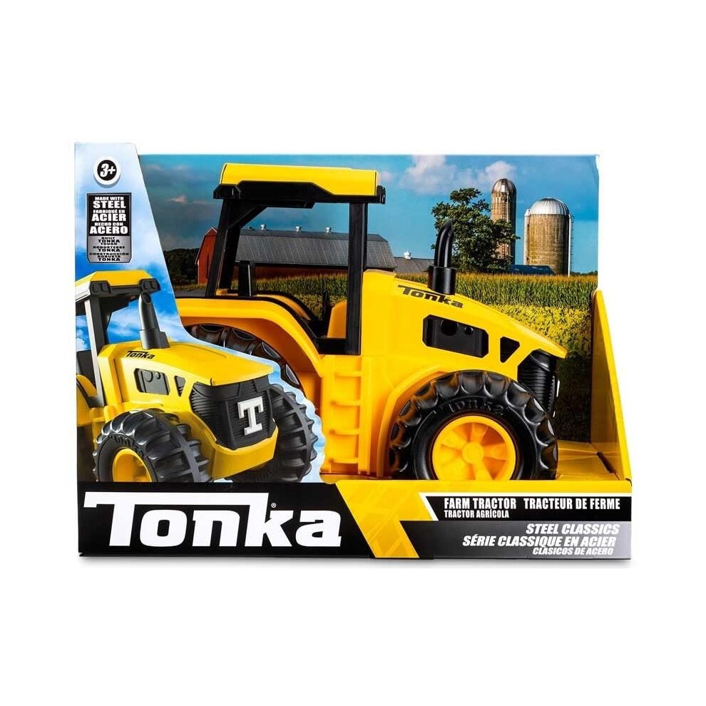 Tonka Steel Classics |Tractor | Farm Tractor Toy, Farm Vehicle Play for Boys Girls, Children & Toddlers, Cold-rolled Steel Durable Tractor Toy | Basic thumbnail