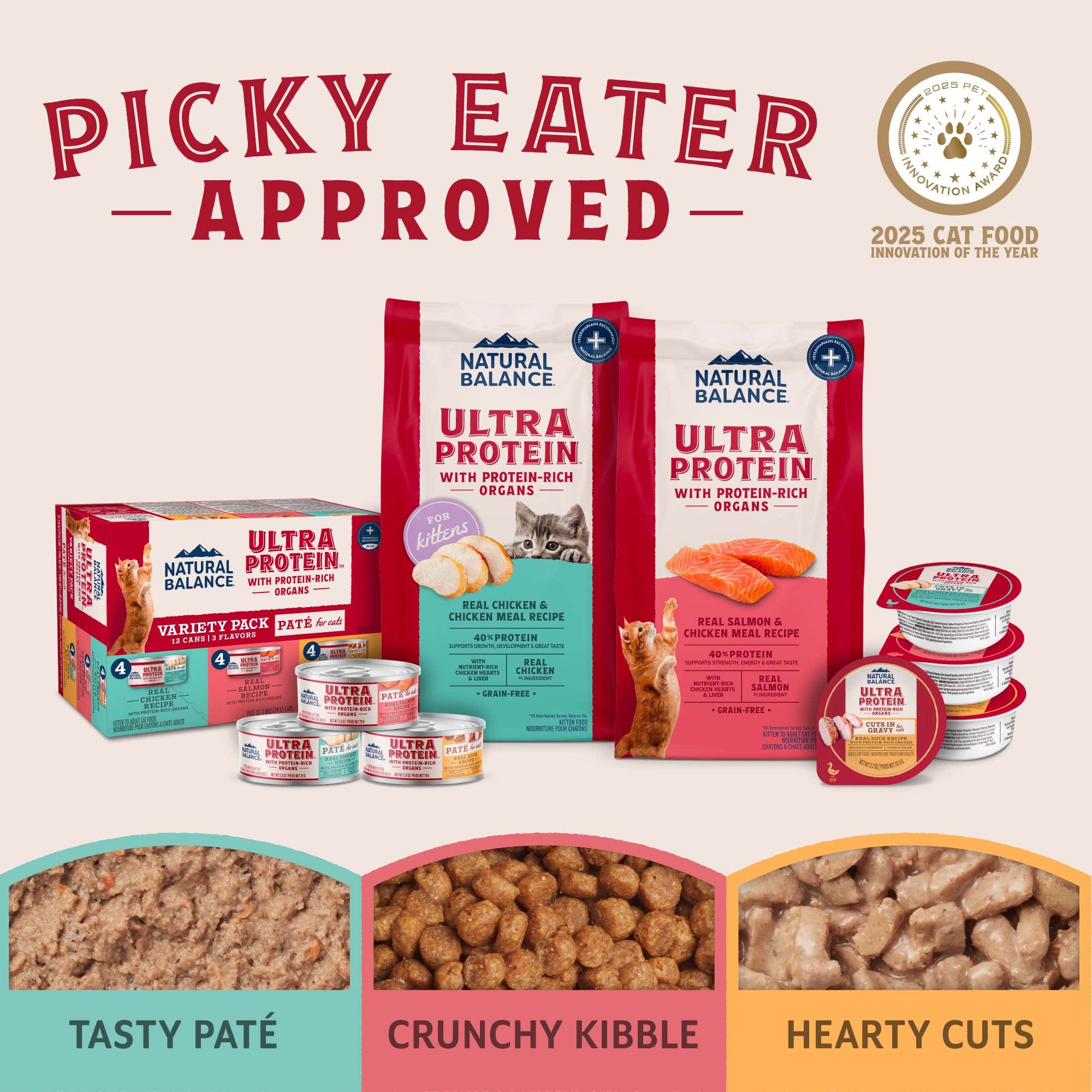 Natural Balance Ultra Protein Real Chicken/Protein-Rich Organ Pate Cat 24/2.8 Oz thumbnail