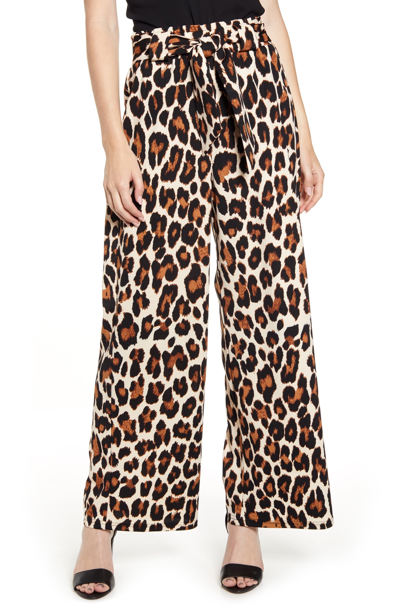 Women's Sentimental Ny Belted Paperbag Waist Pants, Size Medium - Brown