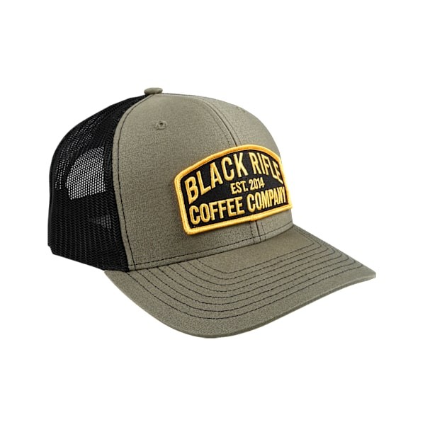 Black Rifle Coffee Company Men's Keystone Patch Adjustable Hat - Loden/Black