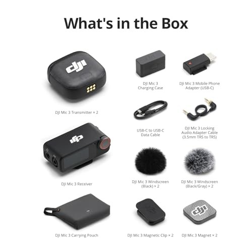 DJI Mic 3 (2 TX + 1 RX + Charging Case) thumbnail