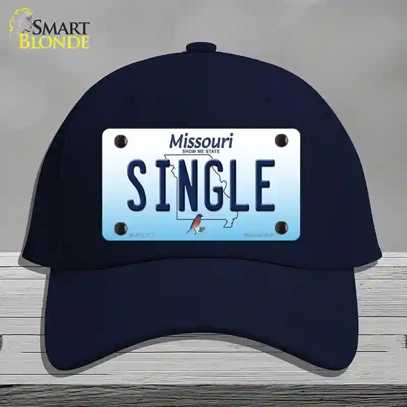 HAT20-MLP-10277 Single Missouri Novelty License Plate Hat, Cotton - Navy