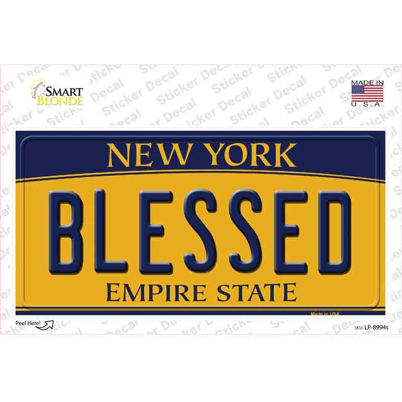 LP-8994s-M Blessed   York Novelty Sticker Decal, Medium
