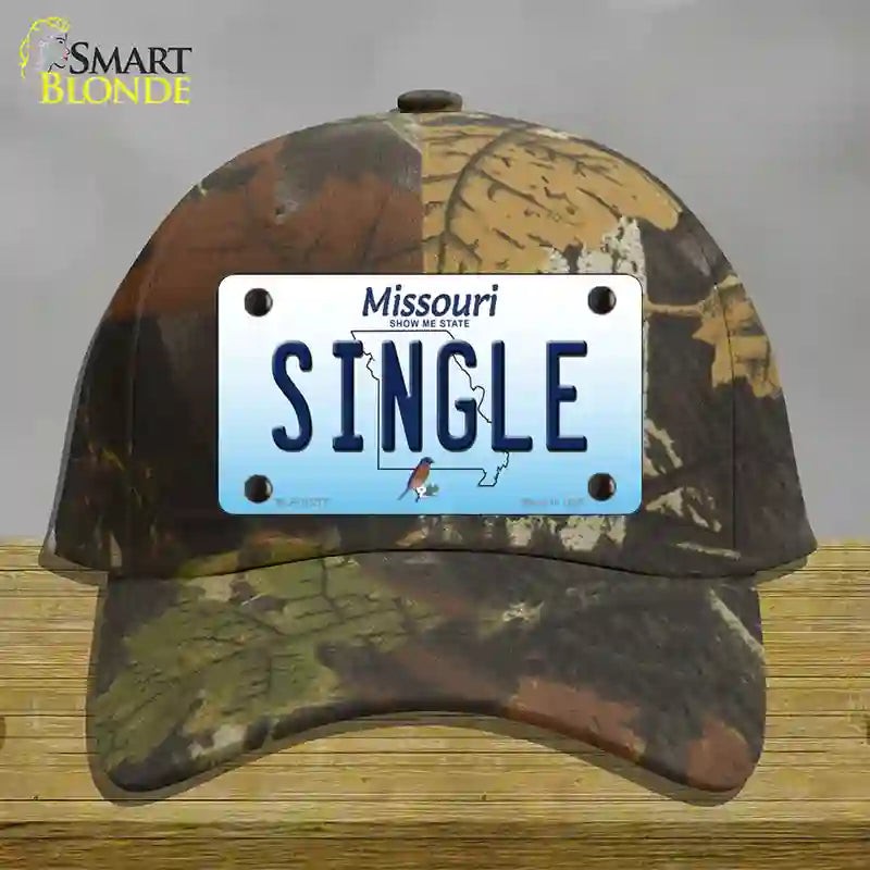 HAT06-MLP-10277 Single Missouri Novelty License Plate Hat, Cotton - Camoflauge