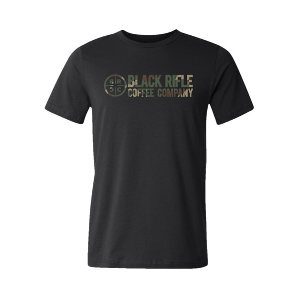 Men's Black Rifle Coffee Company Camo Logo T-Shirt XLarge Black Camo