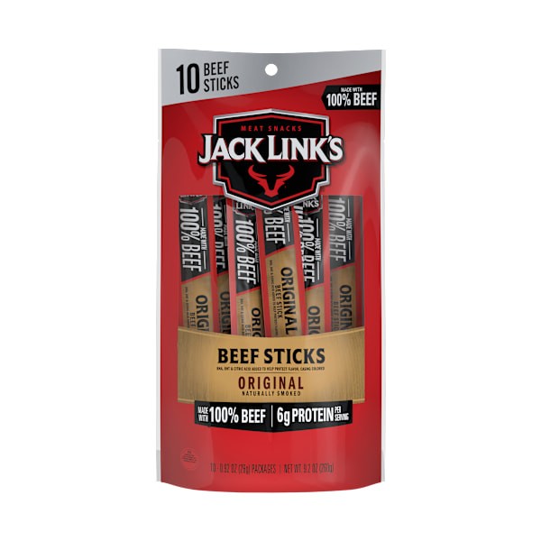 Jack Links Original Beef Sticks 10 Pack Jerky