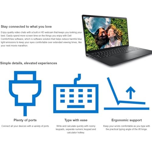 Dell Inspiron 3535 Touchscreen Laptop, 8-Core Speed AMD Ryzen 7-7730U CPU, 15.6 Inch FHD Touch Display (Windows 11 Pro, 32GB RAM | 1TB SSD) thumbnail