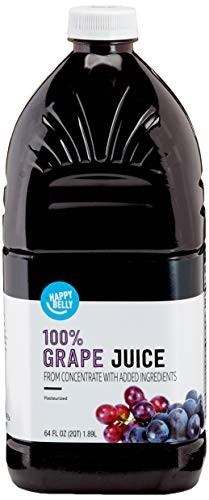 Amazon Brand - Happy Belly Grape Juice, Bottle, 64 Fl Oz (Pack of 1)