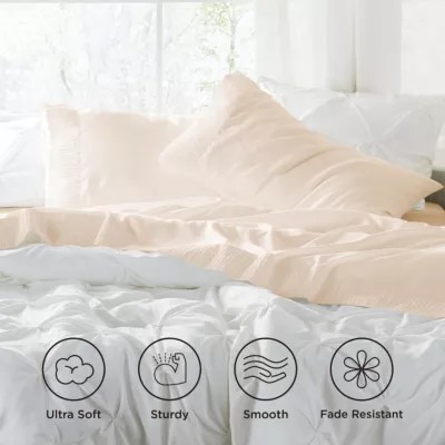 Bedsure Polyester Microfiber Sheet Set Hotel Luxury Sheets, Easy Care Cooling Bed Sheet Set