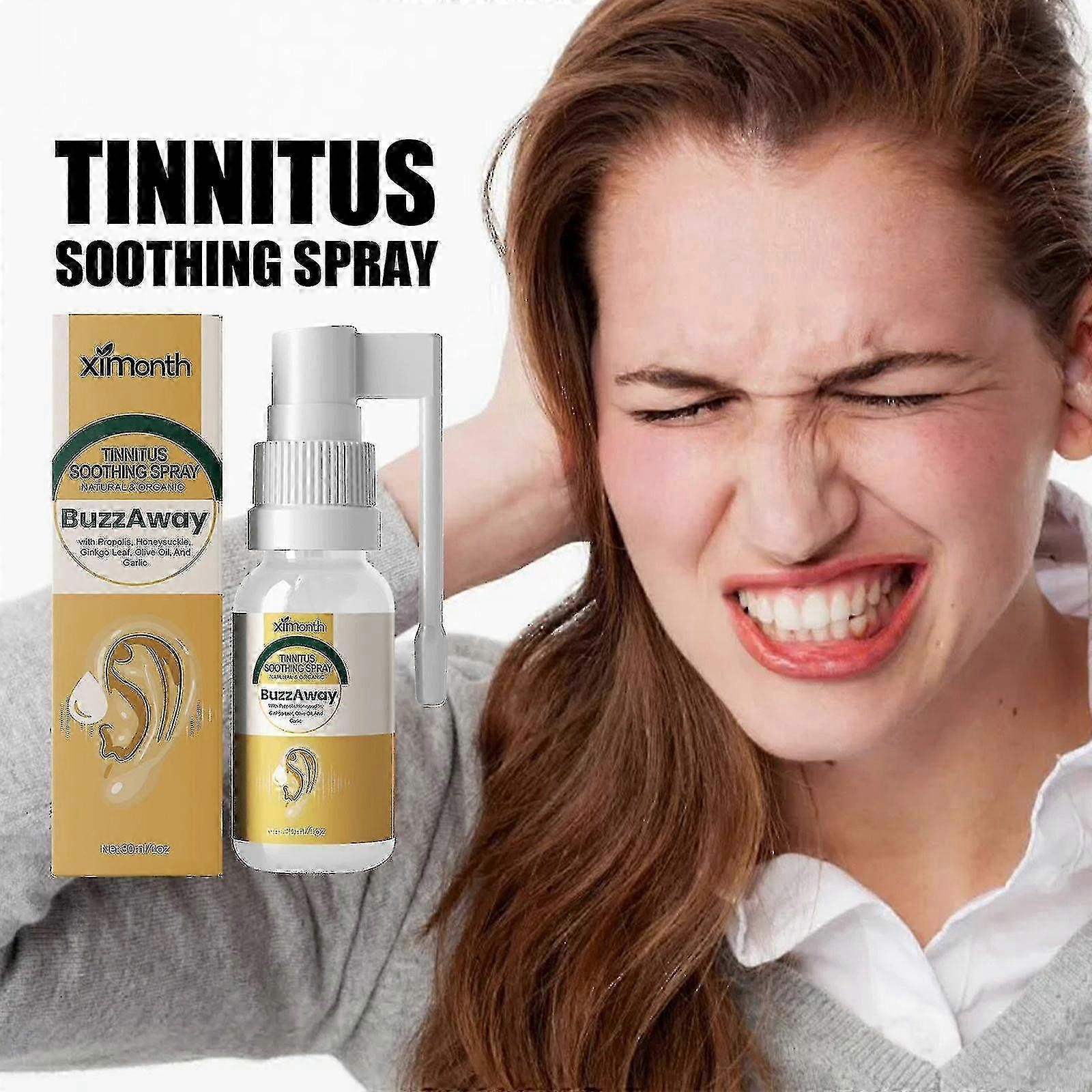 XIMONTH Propolis Tinnitus Care Spray Relieves Inner Ear Obstruction, Tinnitus and Ear Discomfort Ear Care Spray Ear Drops1PCS) -  --9342495475095
