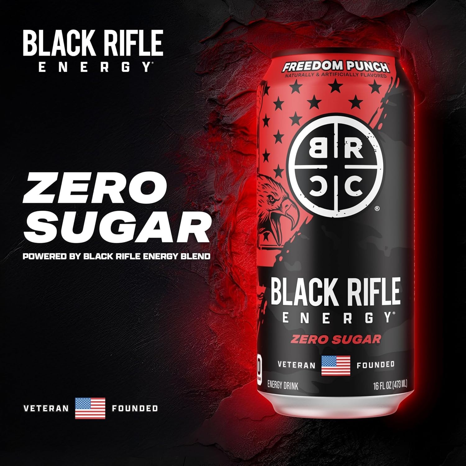 Freedom Punch Zero Sugar Energy Drink, 200Mg Caffeine, 16 Fl Oz Can (Pack of 12) thumbnail