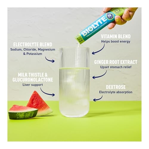 BIOLYTE IV Electrolyte Powder Packets, IV Liquid Drink Mix for Water, Doctor-Developed Hydration, Approved Dehydration Relief, Chemotherapy Must Haves thumbnail