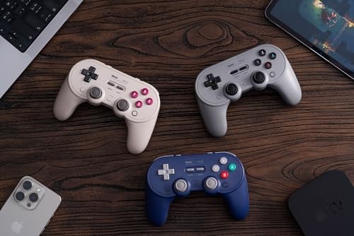 8BitDo Pro 3 Bluetooth Gamepad Controller for Switch/Switch 2/Windows/Android/iOS - Grey thumbnail
