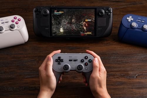 8BitDo Pro 3 Bluetooth Gamepad Controller for Switch/Switch 2/Windows/Android/iOS - Grey thumbnail