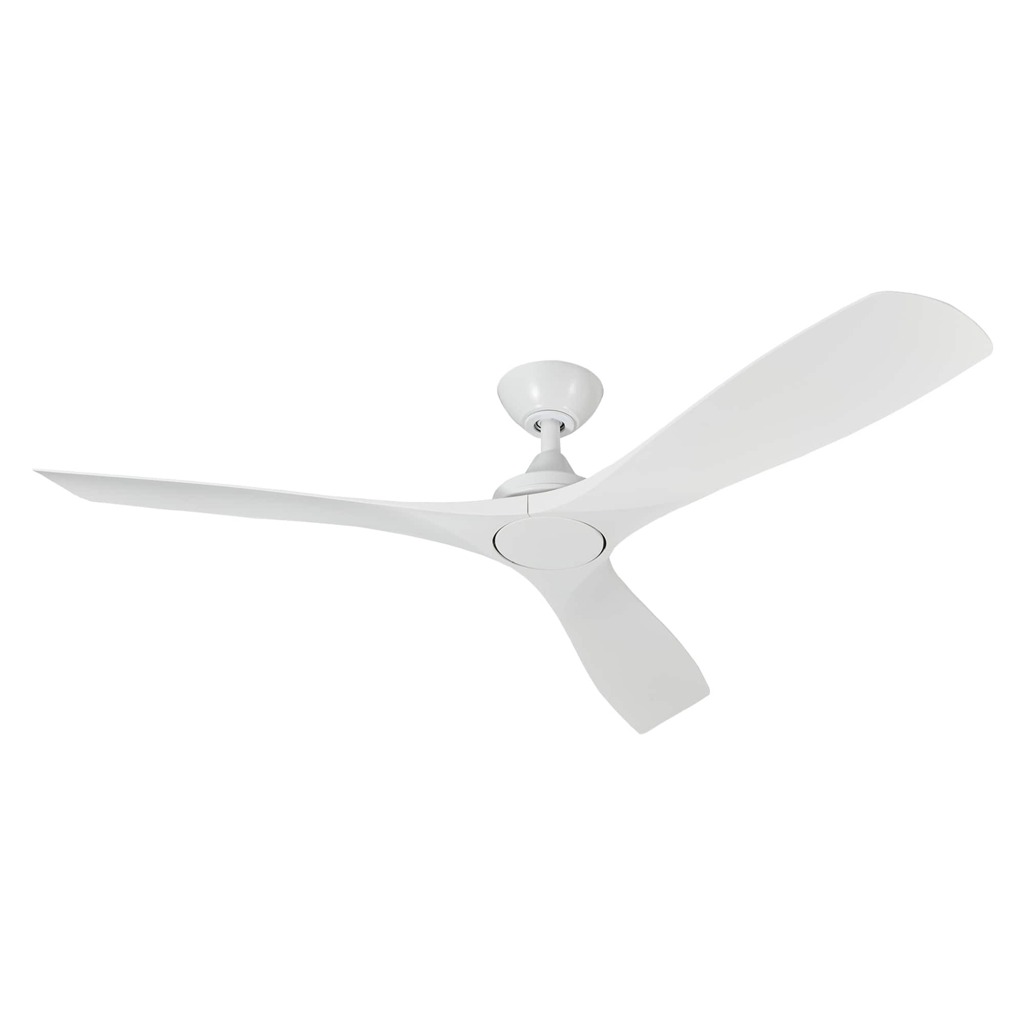 Parrot Uncle - 52-inch Indoor Outdoor Modern Matte Ceiling-Fan with 6-Speed Remote Control - White