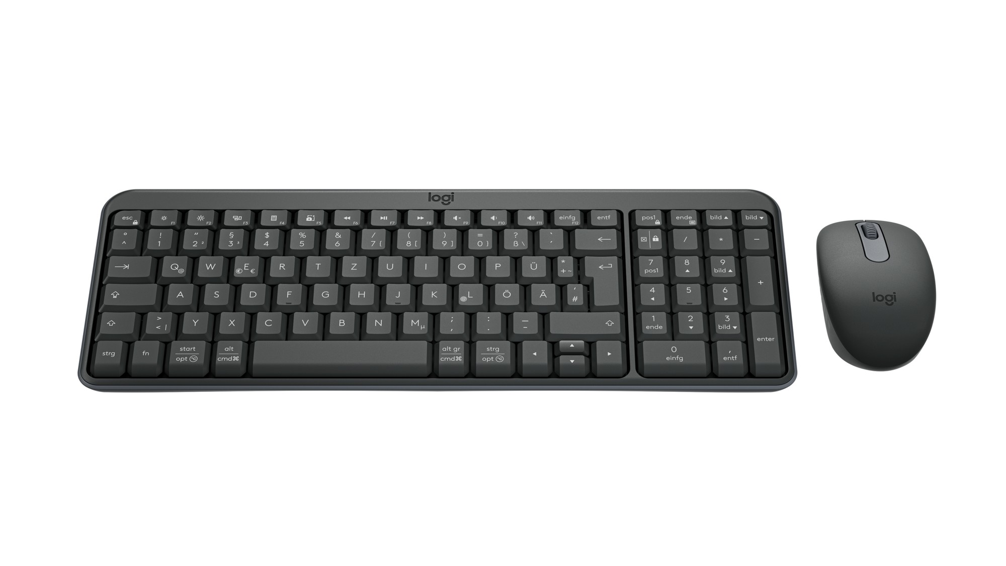 Logitech MK250 Bluetooth® Compact Keyboard Mouse Combo in Graphite thumbnail