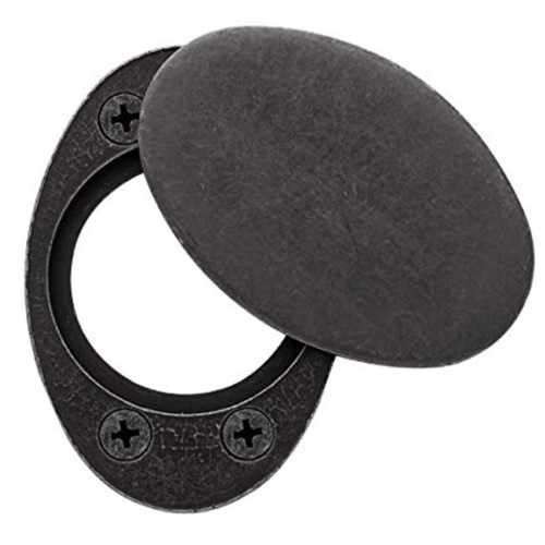 Baldwin 6755 Oval Cylinder Lock Cover Plate Distressed Oil Rubbed Bronze Hardware Accessories and Parts Door Cylinder Parts Caps