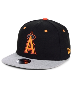 New Era Boys' Los Angeles Angels Lil Orange Pop 9FIFTY Cap - Black