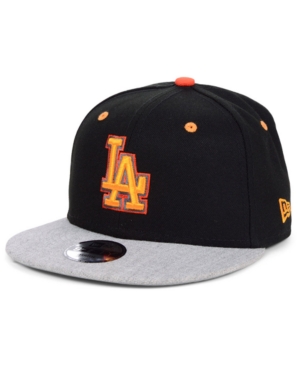 New Era Boys' Los Angeles Dodgers Lil Orange Pop 9FIFTY Cap - Black