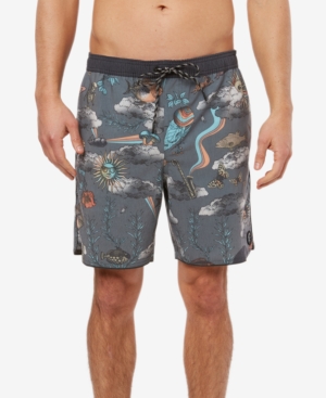 O'Neill Men's Board Shorts GRA - Gray Trippin Volley Cruzer Boardshorts - Men