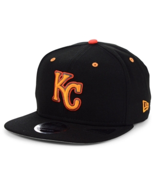 New Era Kansas City Royals Orange Pop 9FIFTY Cap - Black
