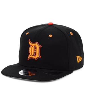 New Era Detroit Tigers Orange Pop 9FIFTY Cap - Black