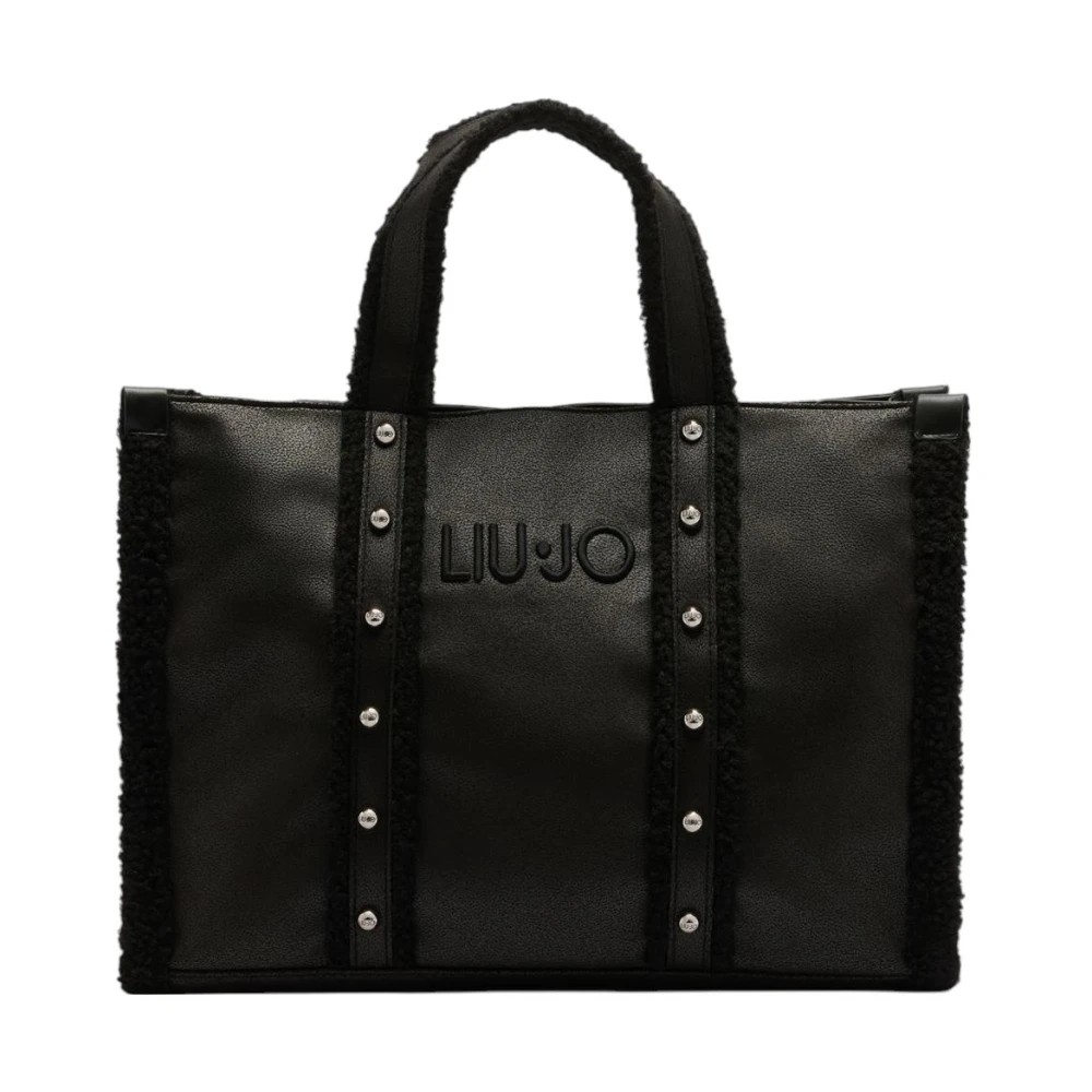 Liu Jo, Handbags, Female, Black, ONE SIZE, Stylish Handbag Shopper Selca