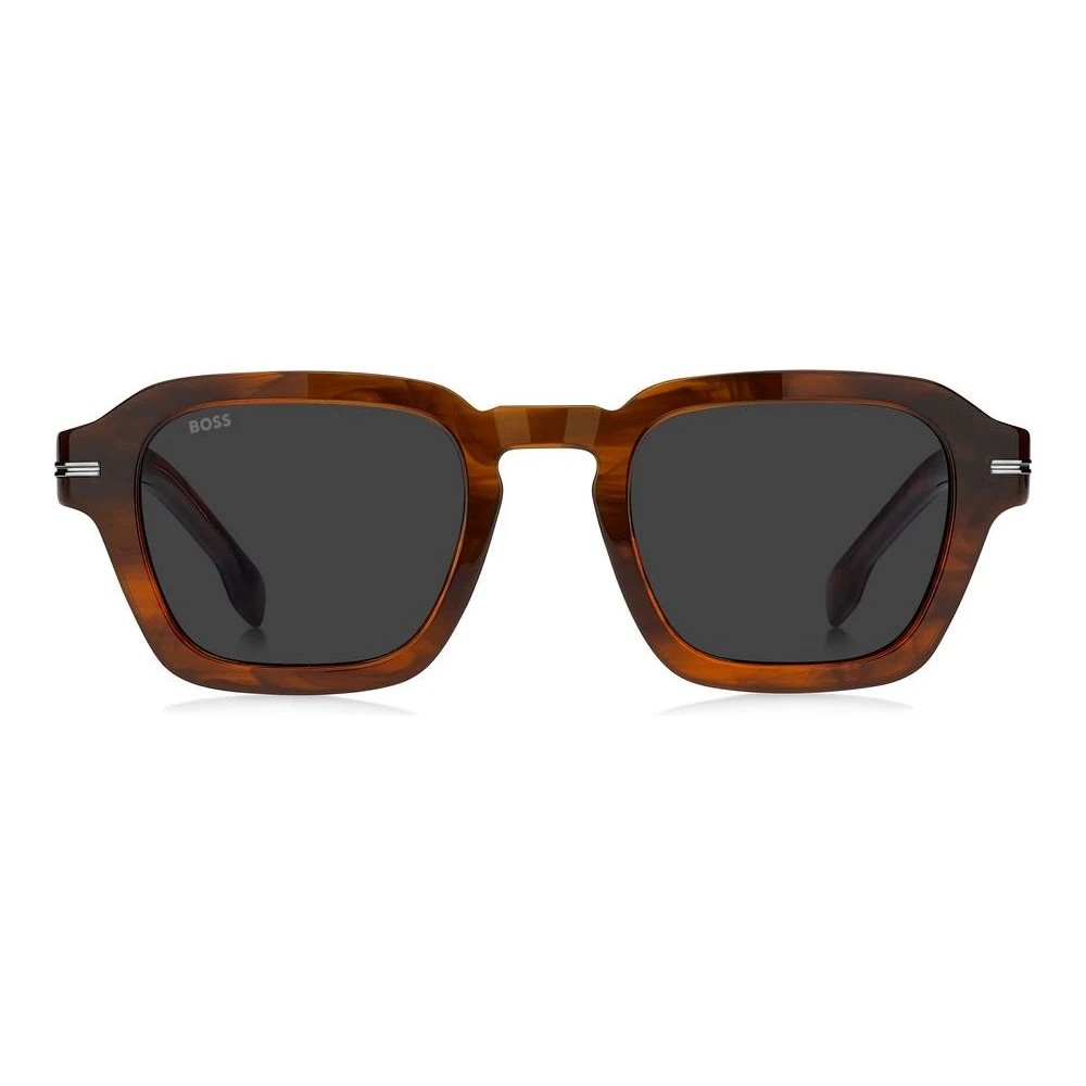 Hugo, Sunglasses, Male, Brown, 49 MM, Brown Horn/Grey Sunglasses thumbnail