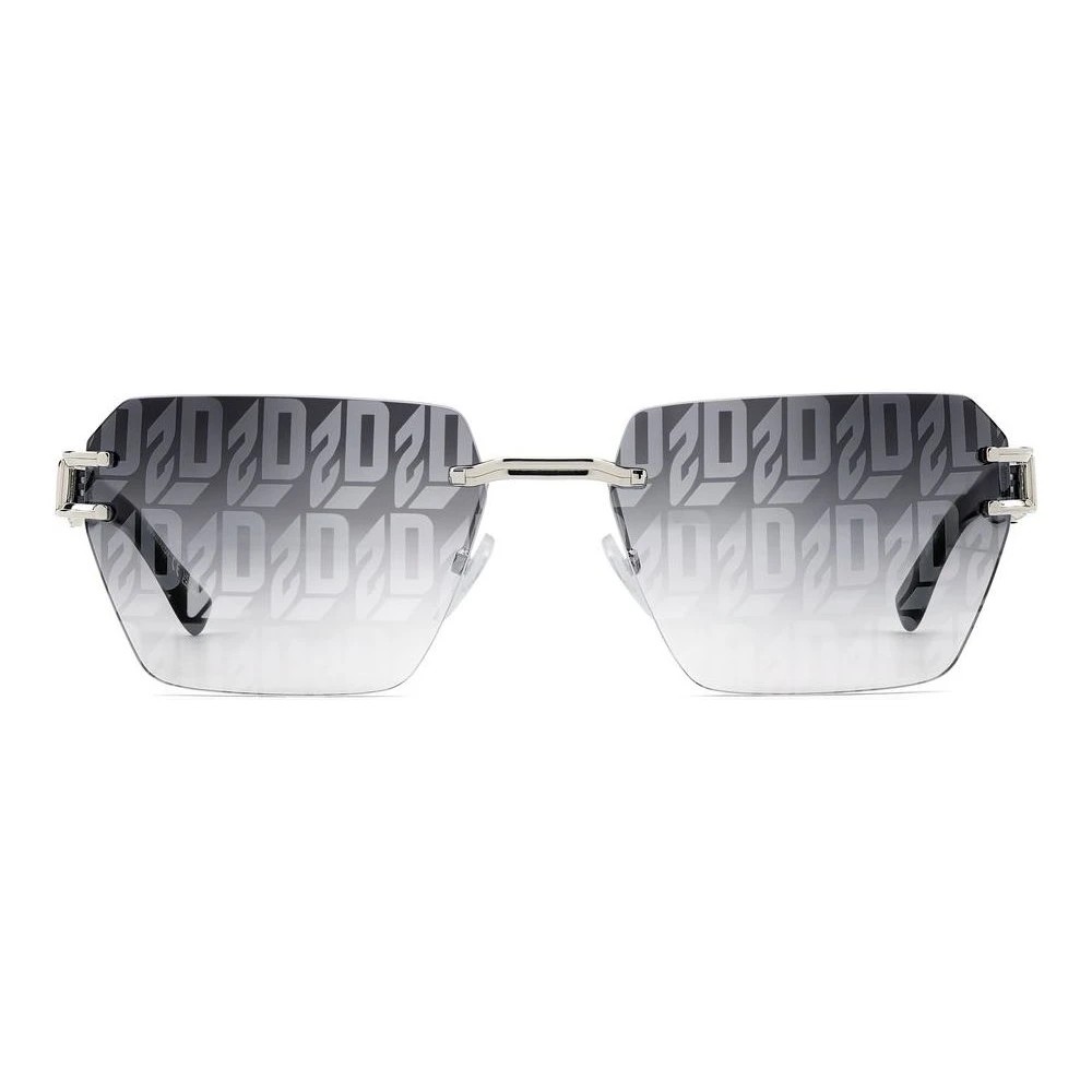 Dsquared2, Sunglasses, Male, Gray, 58 MM, Linear Mirrored Sunglasses in Palladium Grey thumbnail