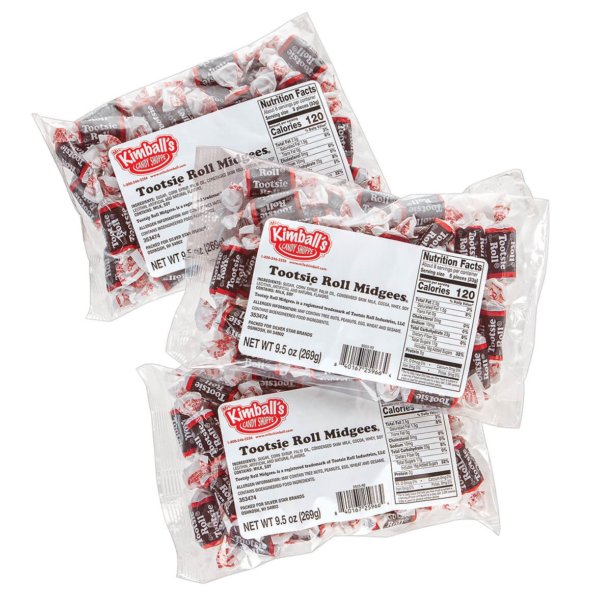 Tootsie Roll Midgees 9.5 Oz., Set of 3