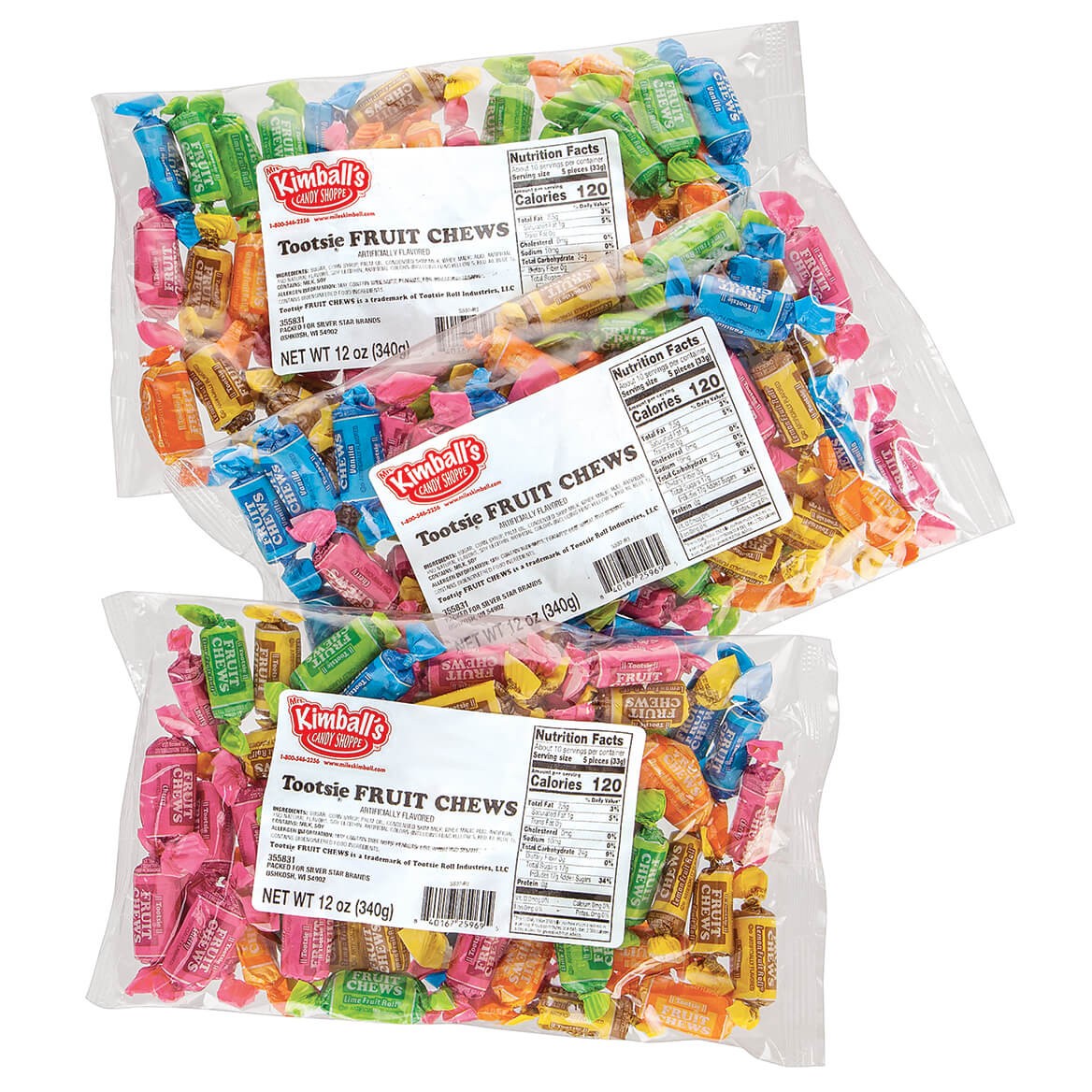 Tootsie Roll Fruit Chews 12 Oz., Set of 3