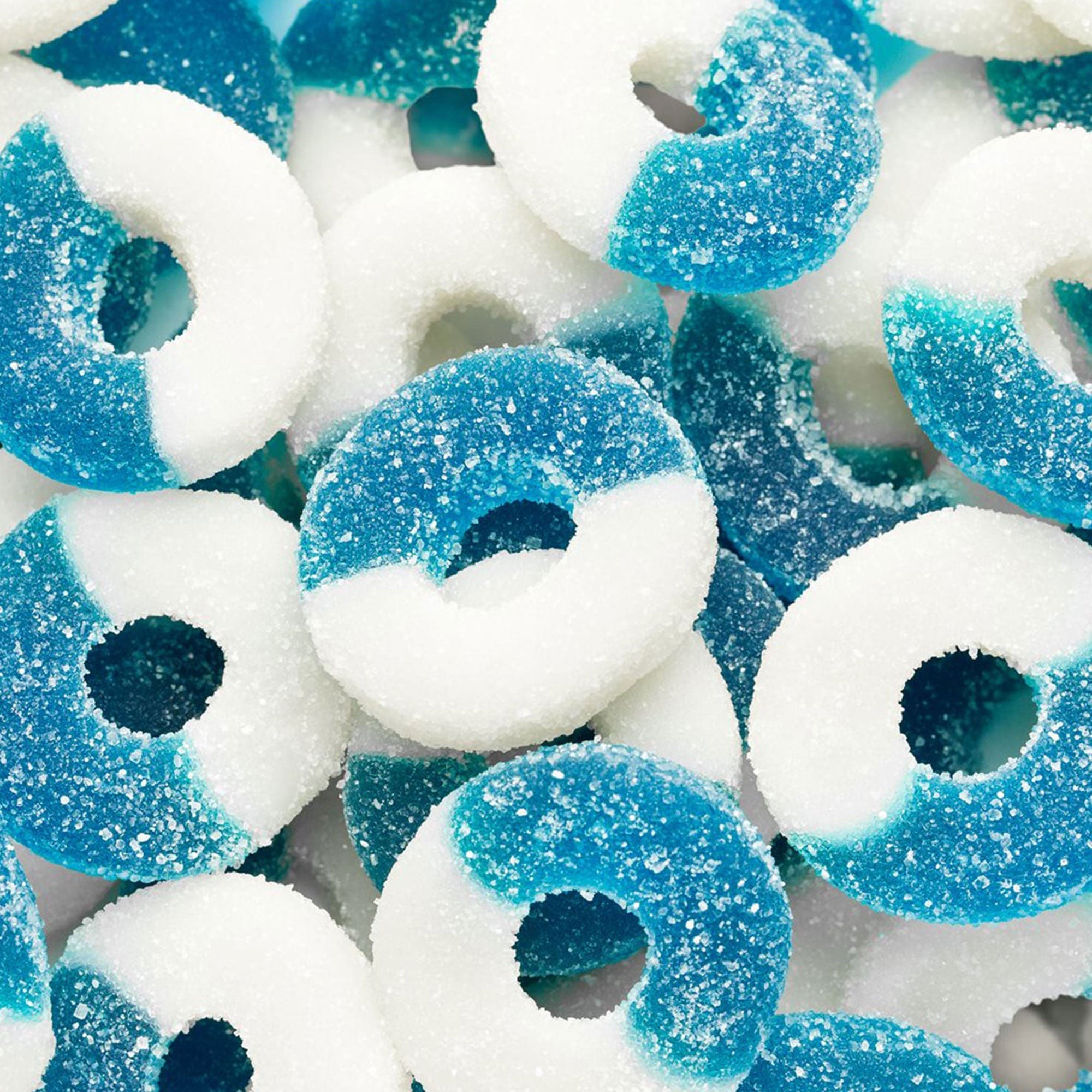 Sour Blue Raspberry Gummy Rings, 12 Oz, 1 Count