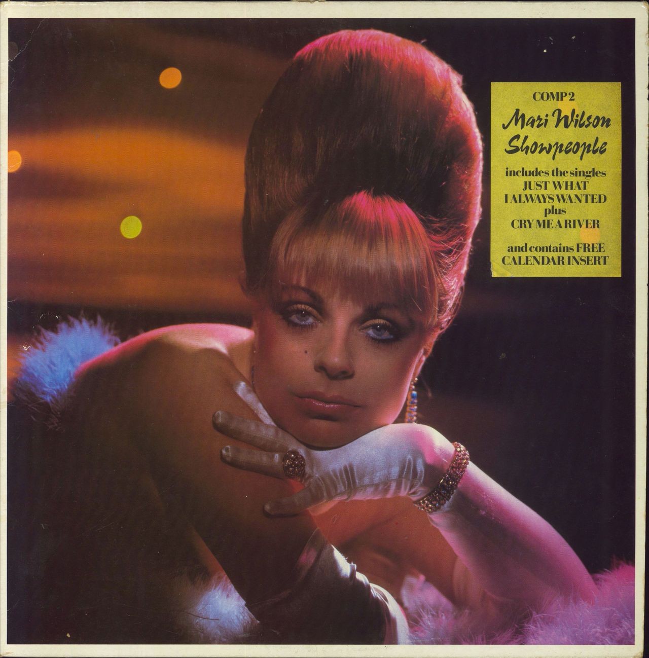 Mari Wilson Showpeople + Calendar - Stickered Sleeve UK Vinyl LP