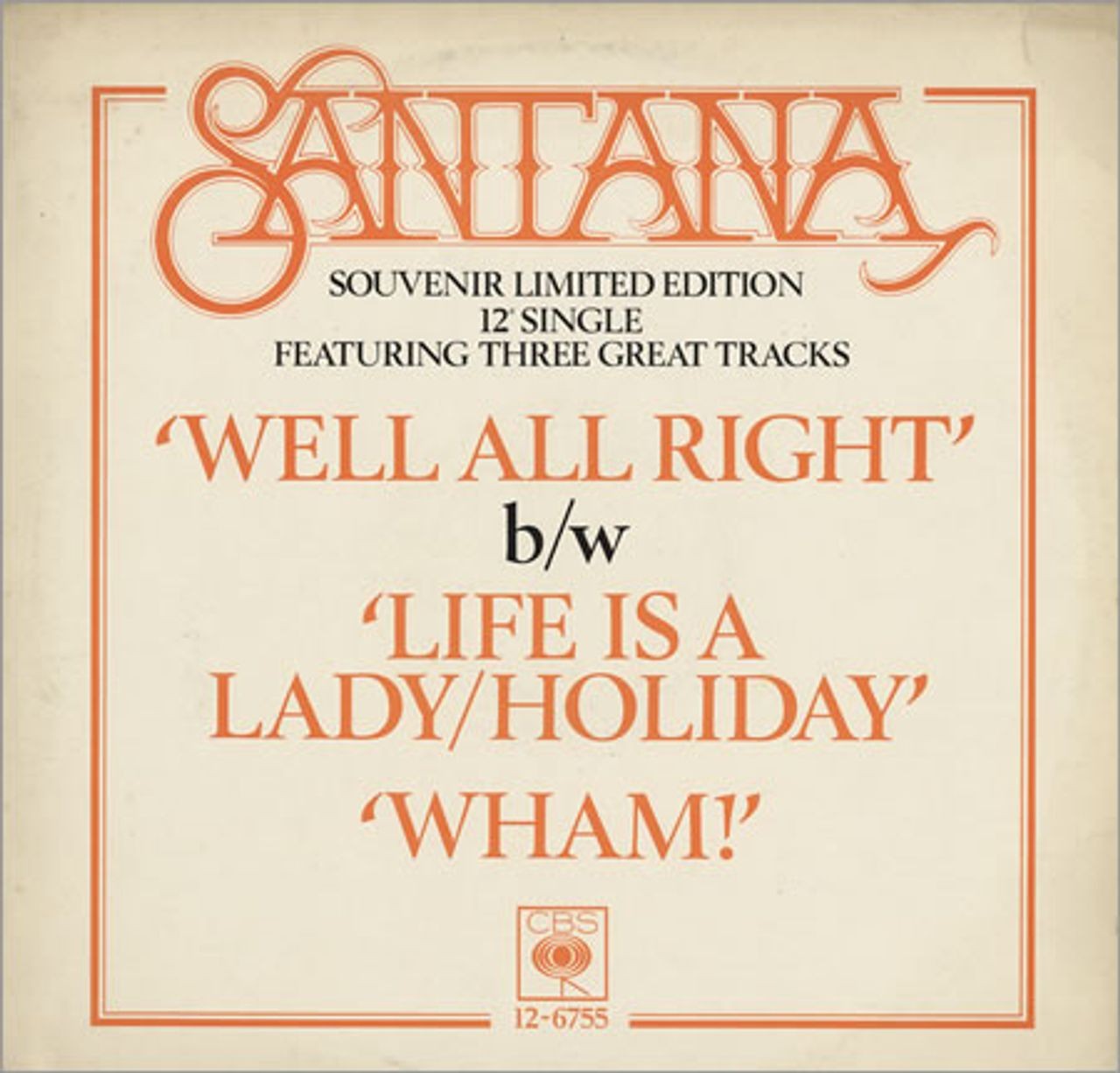 Santana Well All Right UK 12