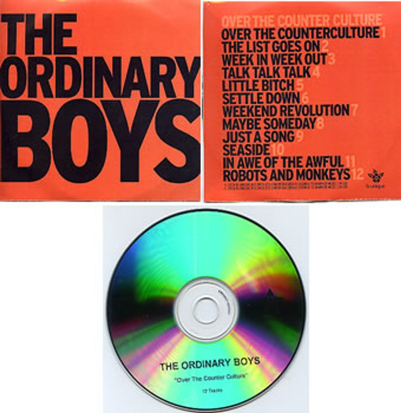 The Ordinary Boys Over the Counter Culture UK Promo CD-R Acetate CD-R ACETATE B-Unique 2004 thumbnail