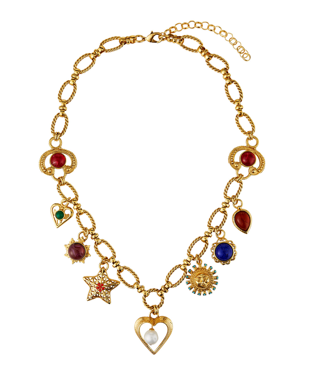 Ornate 7-Charm Necklace