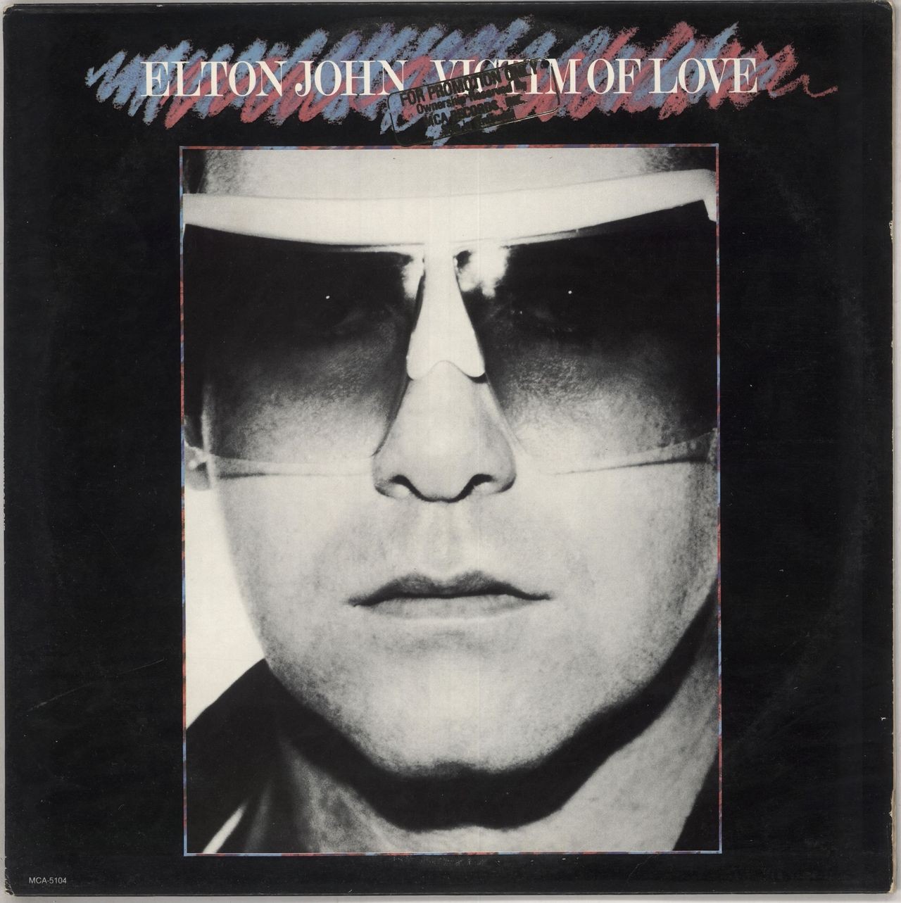 Elton John Victim of Love - Gold Promo US Vinyl LP Album Record MCA-5104 Mca 1979