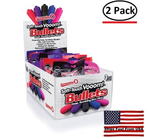 ( 2 Pack ) Soft-Touch Vooom! Bullets - 20 Count Pop Box Display - Assorted Colors