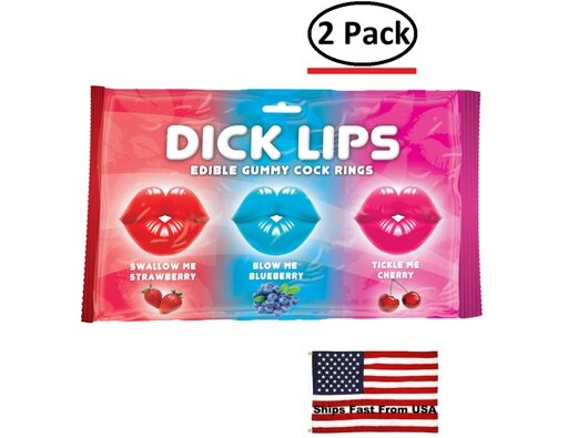 ( 2 Pack ) Dick Licks Edible Gummy Cock Rings