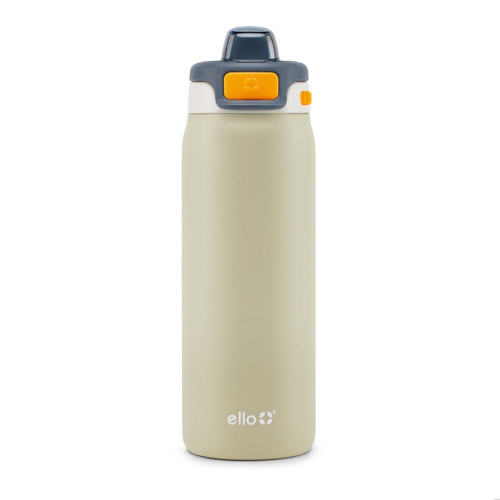 Ello Pop & Fill 18oz Stainless Steel Water Bottle Tan