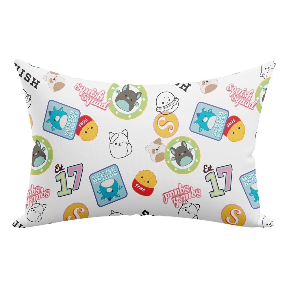 SquishPillow by Original Squishmallows Standard Ultra Soft Pillowcase Cover Spirit Day White