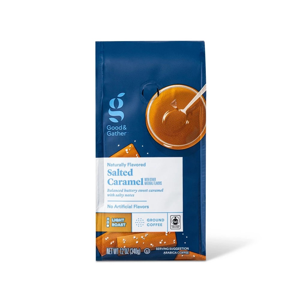 Naturally Flavored Salted Caramel Light Roast Ground Coffee - 12oz - Good & Gather™